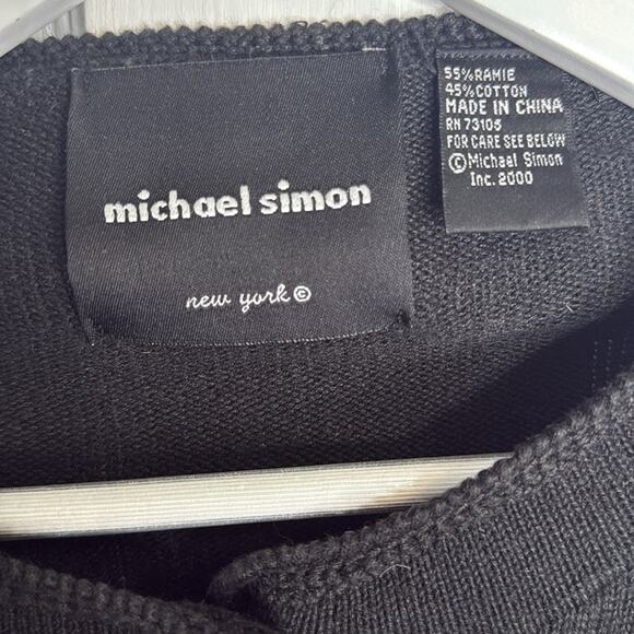 Michael Simon Vintage Sequined Safari Animal 3/4 Sleeve Cardigan W1555 Sz L - Picture 3 of 11